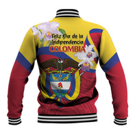 Colombia Independence Day Baseball Jacket Feliz Dia de la Independencia - Wonder Print Shop