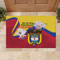 Colombia Independence Day Rubber Doormat Feliz Dia de la Independencia - Wonder Print Shop