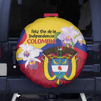 Colombia Independence Day Spare Tire Cover Feliz Dia de la Independencia - Wonder Print Shop