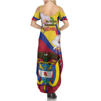 Colombia Independence Day Summer Maxi Dress Feliz Dia de la Independencia - Wonder Print Shop