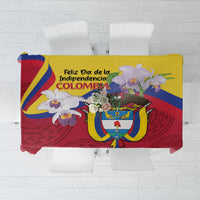 Colombia Independence Day Tablecloth Feliz Dia de la Independencia - Wonder Print Shop