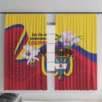 Colombia Independence Day Window Curtain Feliz Dia de la Independencia - Wonder Print Shop
