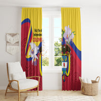 Colombia Independence Day Window Curtain Feliz Dia de la Independencia - Wonder Print Shop
