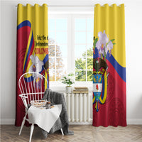 Colombia Independence Day Window Curtain Feliz Dia de la Independencia - Wonder Print Shop