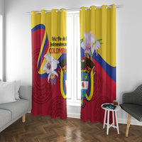 Colombia Independence Day Window Curtain Feliz Dia de la Independencia - Wonder Print Shop