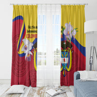 Colombia Independence Day Window Curtain Feliz Dia de la Independencia - Wonder Print Shop