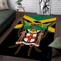 Jamaica Independence Day Area Rug Jumieka Coat Of Arms Mix Hummingbird - Wonder Print Shop