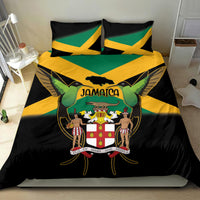 Jamaica Independence Day Bedding Set Jumieka Coat Of Arms Mix Hummingbird - Wonder Print Shop