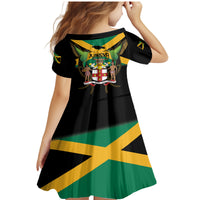 Jamaica Independence Day Family Matching Mermaid Dress and Hawaiian Shirt Jumieka Coat Of Arms Mix Hummingbird - Wonder Print Shop
