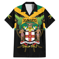 Jamaica Independence Day Family Matching Mermaid Dress and Hawaiian Shirt Jumieka Coat Of Arms Mix Hummingbird - Wonder Print Shop