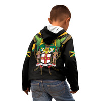 Jamaica Independence Day Kid Hoodie Jumieka Coat Of Arms Mix Hummingbird - Wonder Print Shop