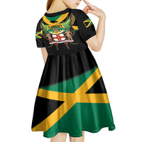 Jamaica Independence Day Kid Short Sleeve Dress Jumieka Coat Of Arms Mix Hummingbird - Wonder Print Shop
