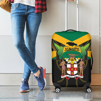 Jamaica Independence Day Luggage Cover Jumieka Coat Of Arms Mix Hummingbird - Wonder Print Shop