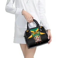 Jamaica Independence Day Shoulder Handbag Jumieka Coat Of Arms Mix Hummingbird