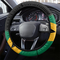 Jamaica Independence Day Steering Wheel Cover Jumieka Coat Of Arms Mix Hummingbird - Wonder Print Shop