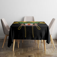 Jamaica Independence Day Tablecloth Jumieka Coat Of Arms Mix Hummingbird - Wonder Print Shop