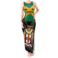 Jamaica Independence Day Tank Maxi Dress Jumieka Coat Of Arms Mix Hummingbird - Wonder Print Shop