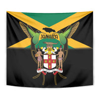 Jamaica Independence Day Tapestry Jumieka Coat Of Arms Mix Hummingbird - Wonder Print Shop