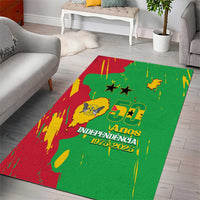 Sao Tome and Principe Independence Day Area Rug 50 Anos Independencia
