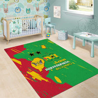 Sao Tome and Principe Independence Day Area Rug 50 Anos Independencia