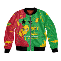 Sao Tome and Principe Independence Day Bomber Jacket 50 Anos Independencia