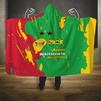 Sao Tome and Principe Independence Day Hooded Blanket 50 Anos Independencia