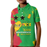 Sao Tome and Principe Independence Day Kid Polo Shirt 50 Anos Independencia