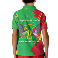Sao Tome and Principe Independence Day Kid Polo Shirt 50 Anos Independencia