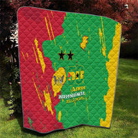 Sao Tome and Principe Independence Day Quilt 50 Anos Independencia