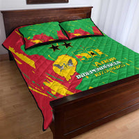Sao Tome and Principe Independence Day Quilt Bed Set 50 Anos Independencia