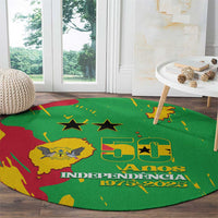 Sao Tome and Principe Independence Day Round Carpet 50 Anos Independencia