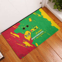 Sao Tome and Principe Independence Day Rubber Doormat 50 Anos Independencia