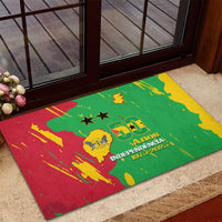 Sao Tome and Principe Independence Day Rubber Doormat 50 Anos Independencia
