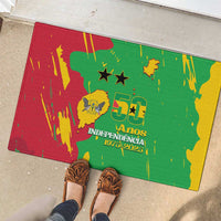 Sao Tome and Principe Independence Day Rubber Doormat 50 Anos Independencia
