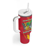 Sao Tome and Principe Independence Day Tumbler With Handle 50 Anos Independencia