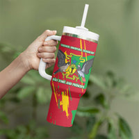 Sao Tome and Principe Independence Day Tumbler With Handle 50 Anos Independencia
