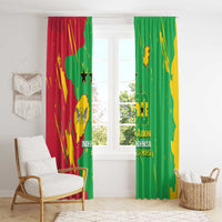 Sao Tome and Principe Independence Day Window Curtain 50 Anos Independencia