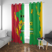 Sao Tome and Principe Independence Day Window Curtain 50 Anos Independencia