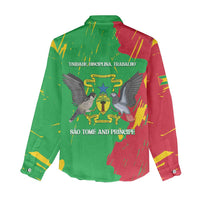 Sao Tome and Principe Independence Day Women Casual Shirt 50 Anos Independencia