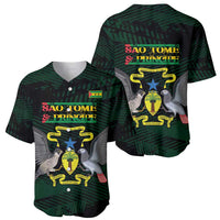 Sao Tome and Principe Baseball Jersey Coat Of Arms Style