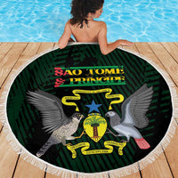 Sao Tome and Principe Beach Blanket Coat Of Arms Style