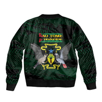 Sao Tome and Principe Bomber Jacket Coat Of Arms Style