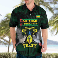 Sao Tome and Principe Hawaiian Shirt Coat Of Arms Style