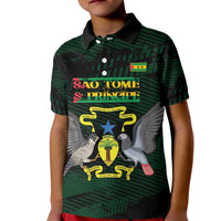Sao Tome and Principe Kid Polo Shirt Coat Of Arms Style