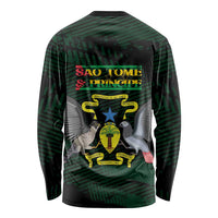Sao Tome and Principe Long Sleeve Shirt Coat Of Arms Style