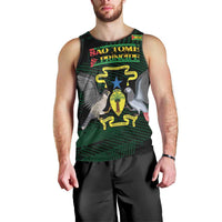 Sao Tome and Principe Men Tank Top Coat Of Arms Style