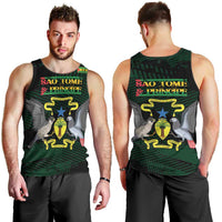 Sao Tome and Principe Men Tank Top Coat Of Arms Style