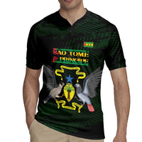 Sao Tome and Principe Rugby Jersey Coat Of Arms Style