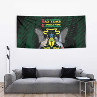Sao Tome and Principe Tapestry Coat Of Arms Style