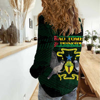 Sao Tome and Principe Women Casual Shirt Coat Of Arms Style